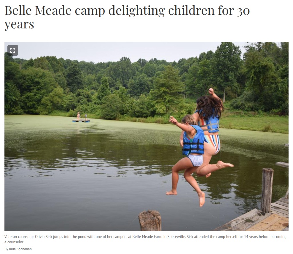 Rapp News Belle Meade Camp delighting children for 30 years article
